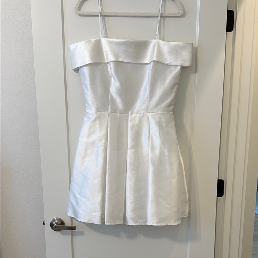White Off-the-Shoulder Wedding Dress